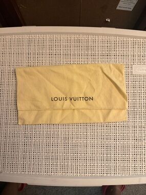 Louis Vuitton Soft Yellow Logo Dust Pouch